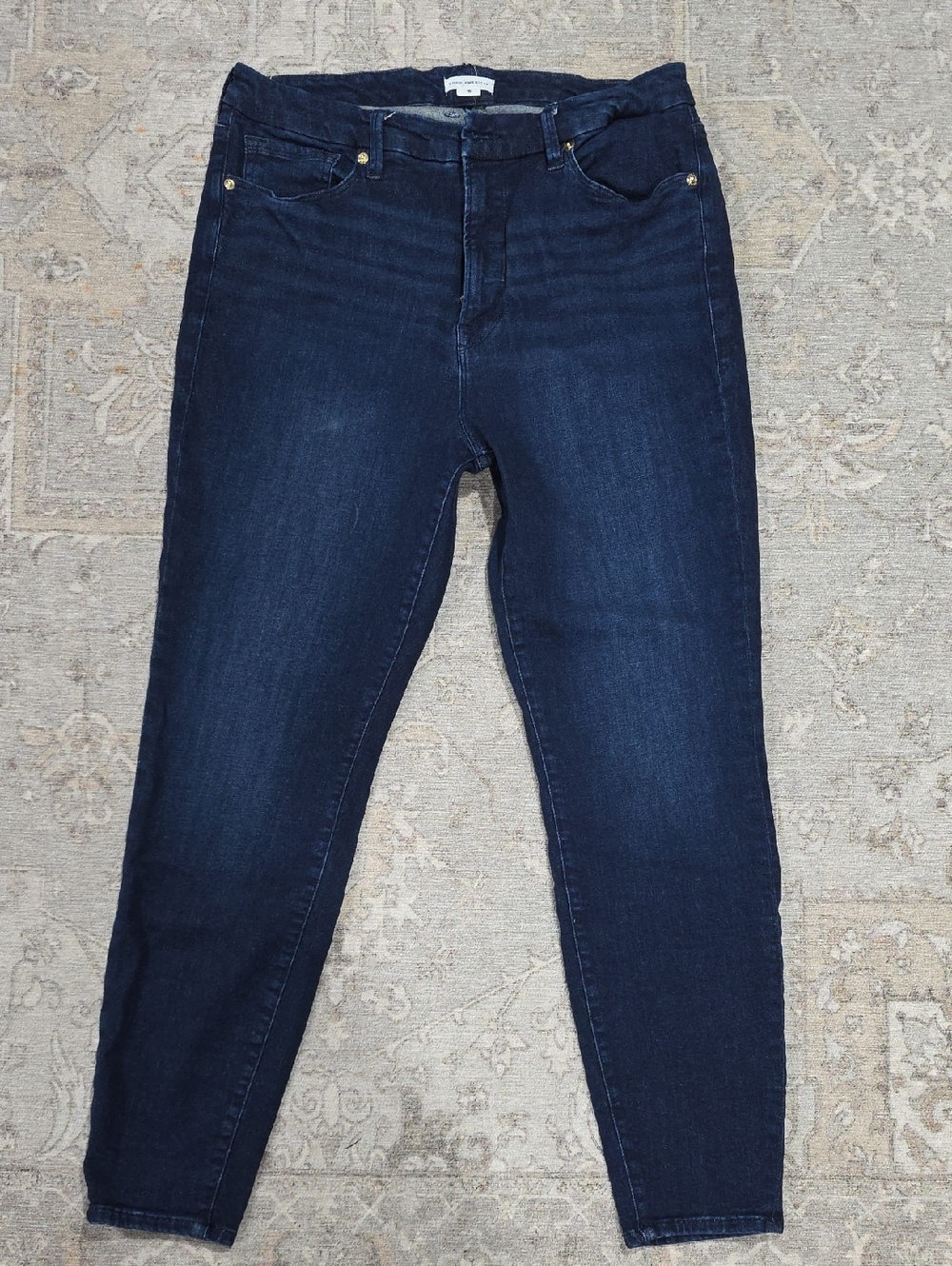 Good American Dark Indigo Skinny Jeans